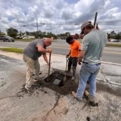 Road roads, public works
