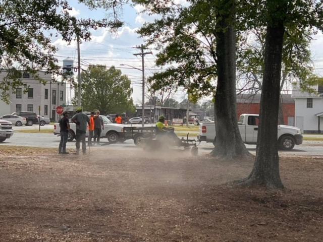 Storybook park, construction work