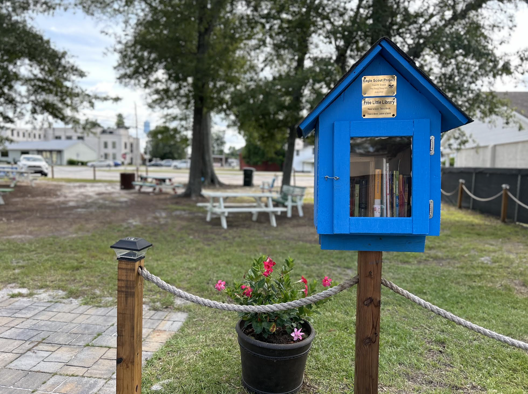 Storybook park, free little library