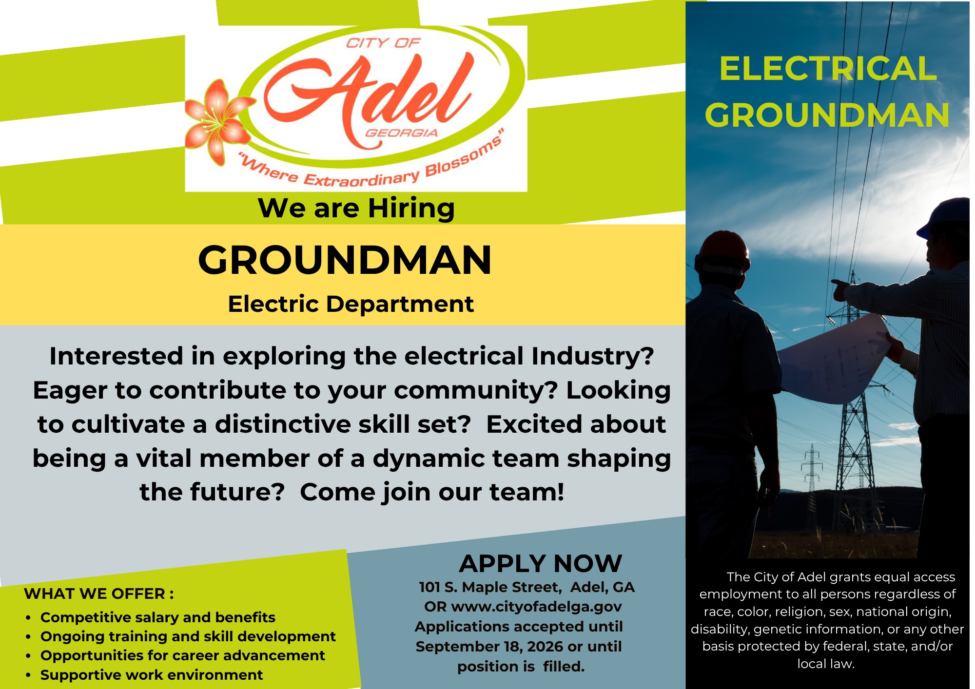 GROUNDMAN ELECTRIC DEPT